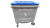 660 litre mixed recycling bin
